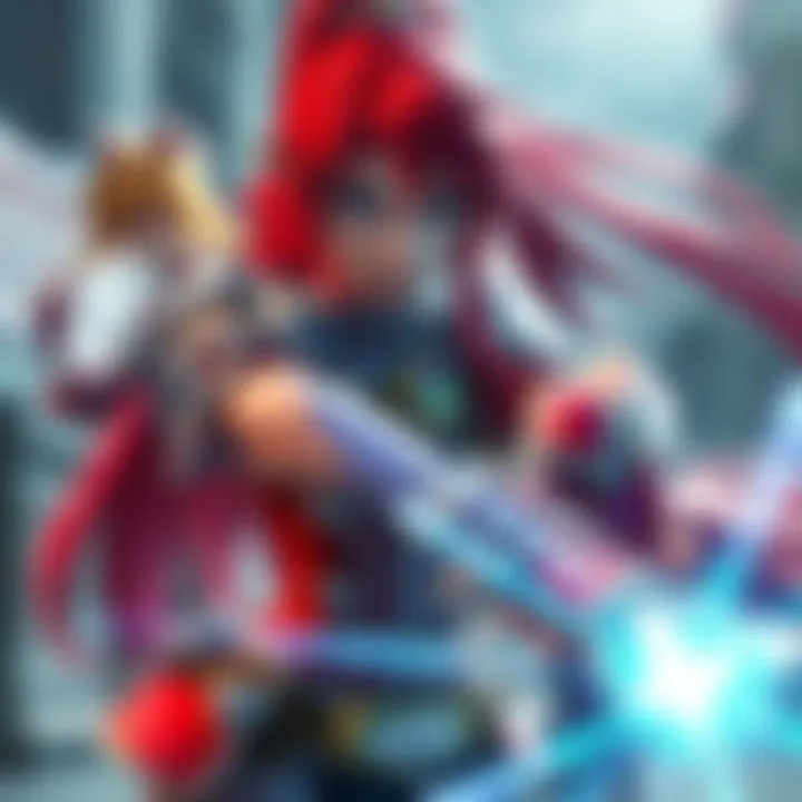 Sayla activates her Macro ability with Erza and Minerva in the background, showcasing the character dynamics in gaming.