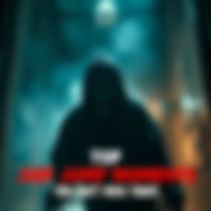 A spooky figure suddenly appearing from the shadows, designed to give a fright to viewers, capturing the essence of jumpscares.