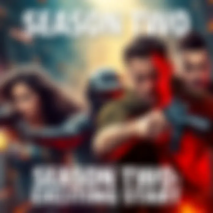 Main characters in an intense scene from season two, showcasing fast-paced action and strong emotions.