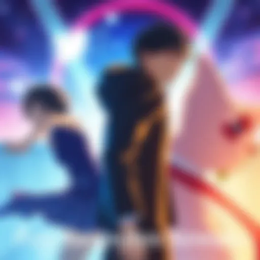 Main characters from Seihantai na Kimi to Boku Episode 5 in a dramatic scene showing their contrasting personalities