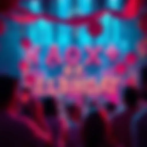 A glamorous event featuring contenders for the ultimate sex symbol of Promise, showcasing fans and decorations from recent birthday parties.