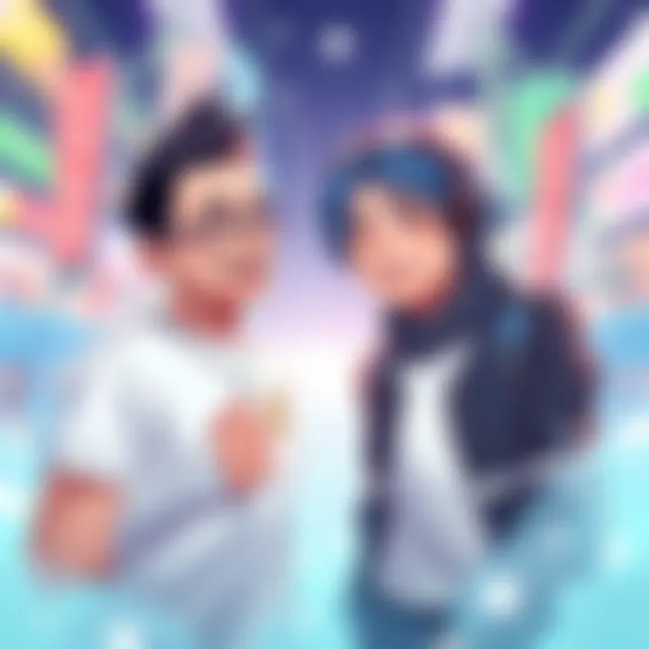 An illustration showing Shallow Vernal and Muzan from popular memes, highlighting their unique traits and interactions in a humorous way.