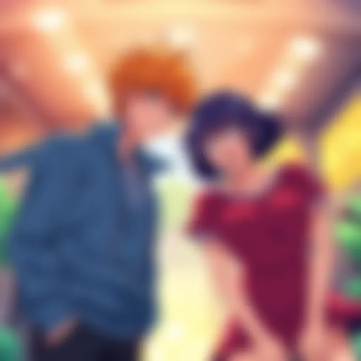 Shampoo and Ranma appear together in a lively scene from Urusei Yatsura, showcasing their surprise cameo.