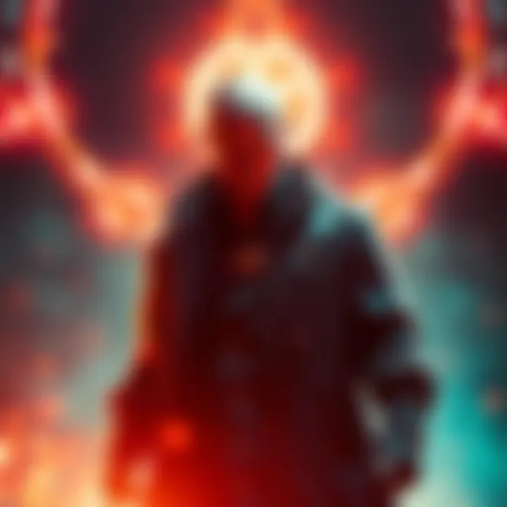 A powerful figure, Shanks, stands with a menacing aura, hinting at his connection to Roger's cancer.