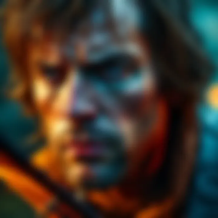Close-up of Shanks looking serious, showing a mix of determination and concern