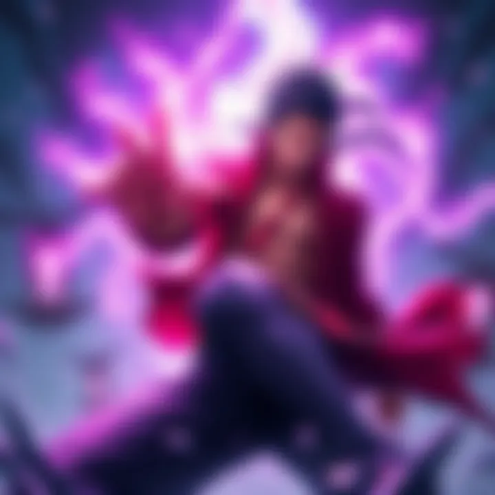 Shanks demonstrating his powerful Haki with a confident stance, surrounded by a vibrant energy aura