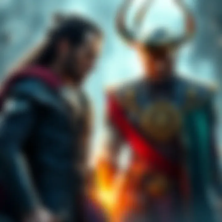 Shanks stands confidently in a battle stance while Loki looks surprised in the background, showcasing a dramatic clash between the two characters.