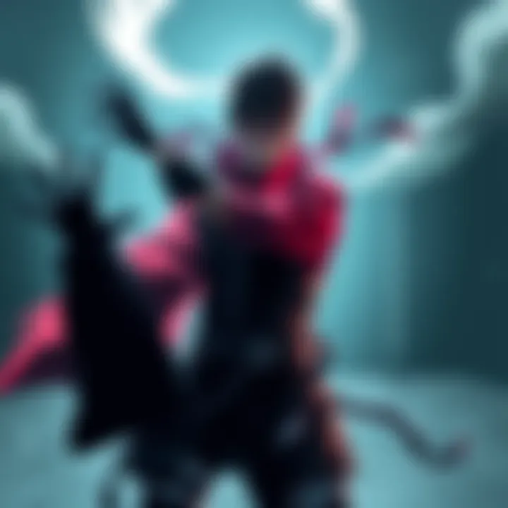 Shikadai Nara in a dramatic pose, executing the Shadow Possession Technique with shadows extending towards an opponent, showcasing his concentration and tactical skill.