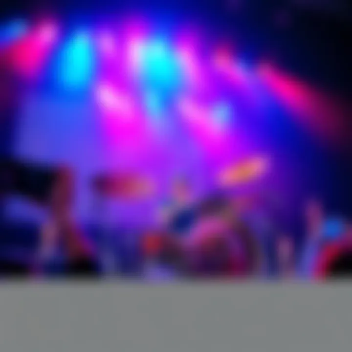 Drummer Shinichiro Sato Shinichiro Sato playing drums on stage with The Pillows, surrounded by colorful lights and fans cheering