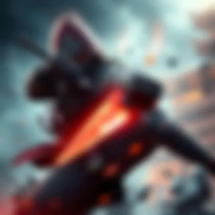 A Shinobi character in action, showcasing combat techniques and strategies in a battle scenario
