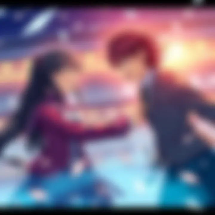A dramatic moment between ShinRan and CoAi showcasing their emotional struggle in the latest anime opening