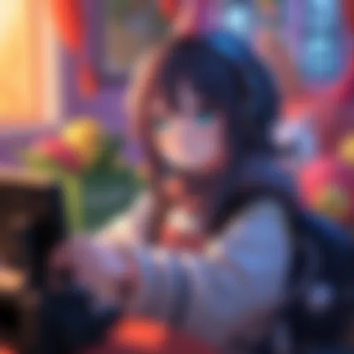 Shiori streams gameplay of Fear & Hunger 2: Termina, surrounded by birthday merch like plushies.