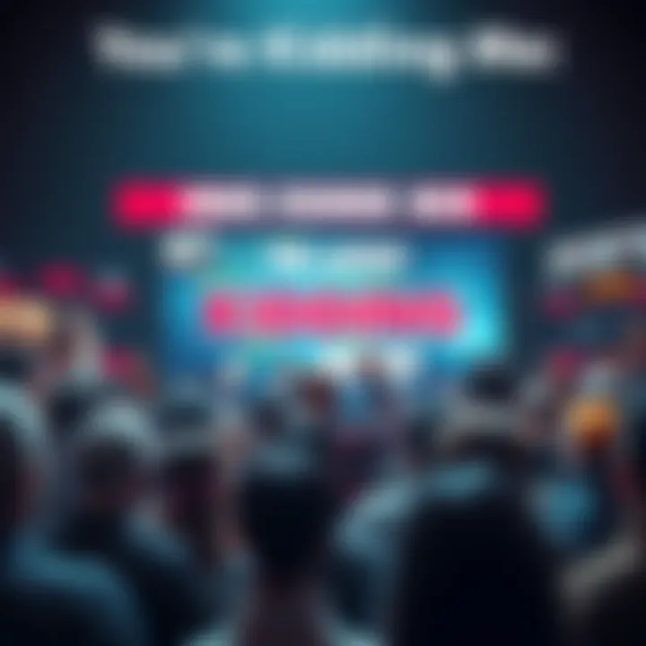 A crowd of people looking shocked and surprised at a news bulletin board displaying unexpected news