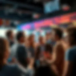 A group of people discussing surprising truths in a lively conversation