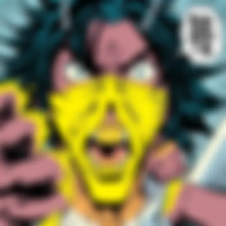 A controversial manga panel that many fans criticize as the worst ever, showing a dramatic scene with exaggerated expressions and poor art.