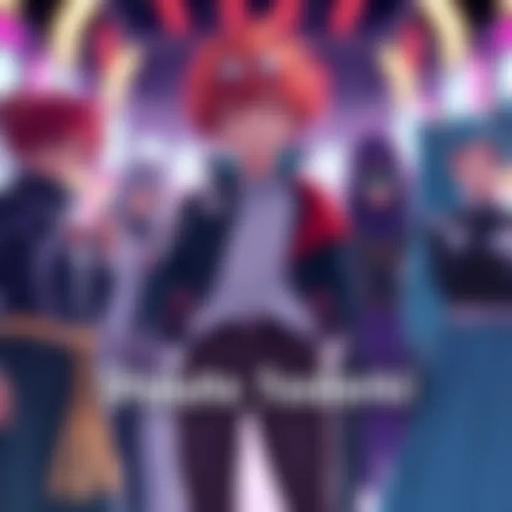 Shouto Todoroki stands with characters from different media, showing strong connections