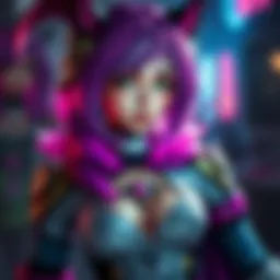 A vivid display of Shy Lily's cosplay outfit, showcasing intricate details and vibrant colors, embodying creativity and skill in costume design.