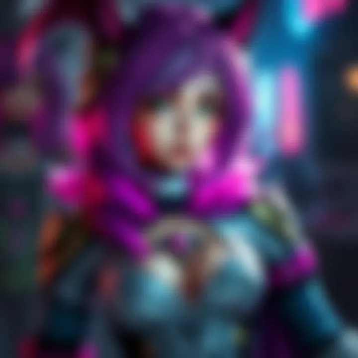 A vivid display of Shy Lily's cosplay outfit, showcasing intricate details and vibrant colors, embodying creativity and skill in costume design.