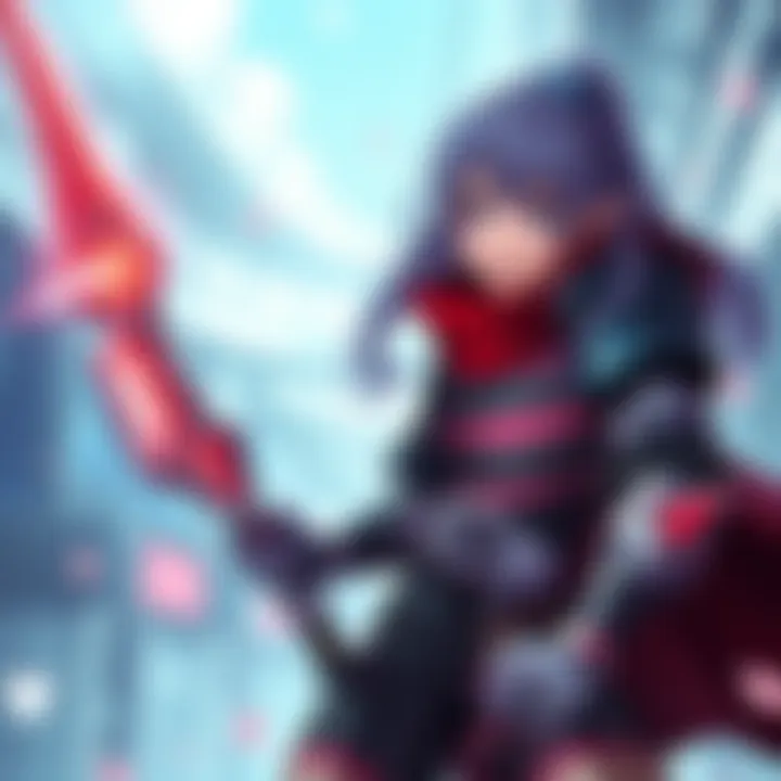 An original character named Sif from RWBY, portraying her unique claw and battle stance during the great war.