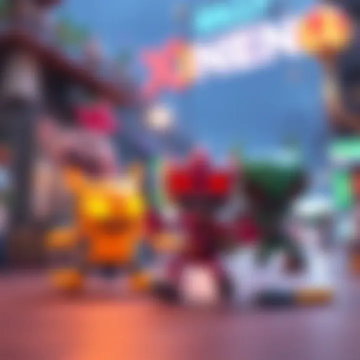 Colorful characters from Silly Xeno animated series in a lively scene filled with excitement and humor.