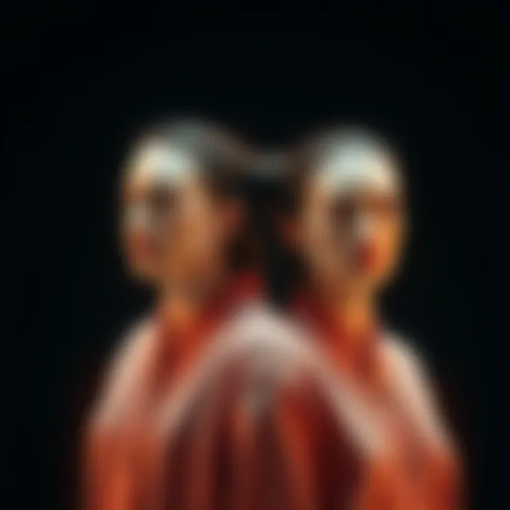 Two people with slight differences in appearance standing next to each other, highlighting the idea of indistinguishable differences