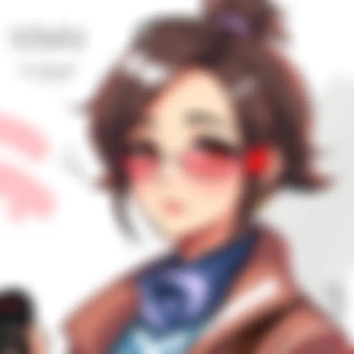 Detailed sketch of Nobara showcasing her character features and style