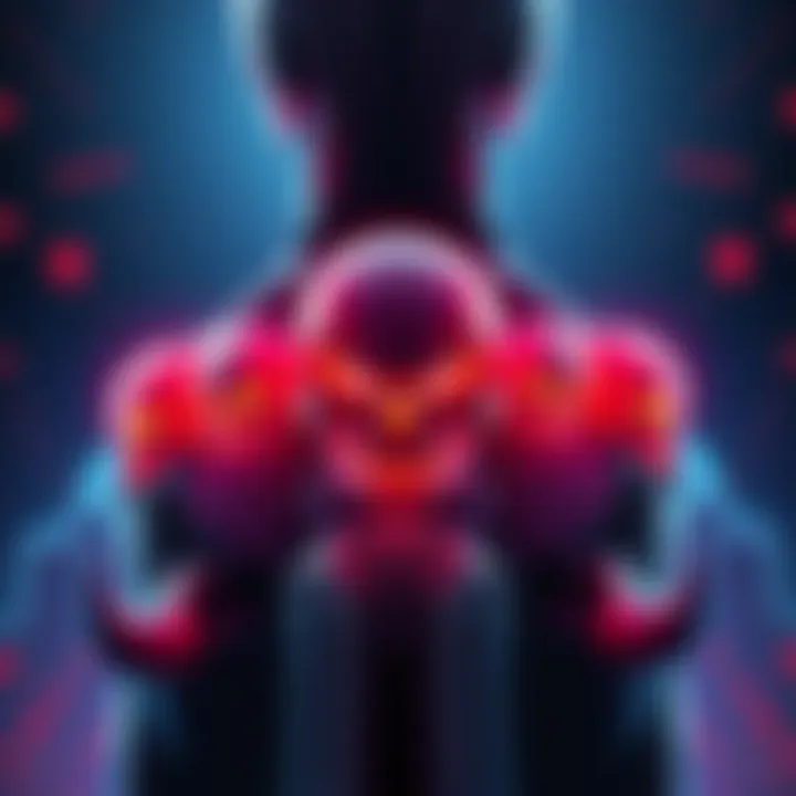 Multiple skull symbols displayed around a character's tail, showcasing their design and arrangement.