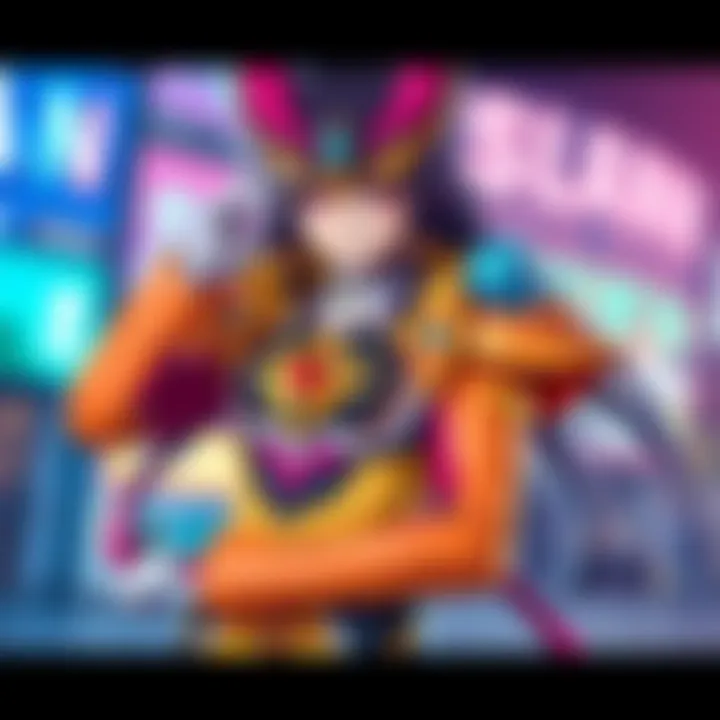 Slan Cosplay Recreation A person dressed as Slan from the 1997 anime, showcasing a detailed costume with bright colors and distinctive features, posing confidently.