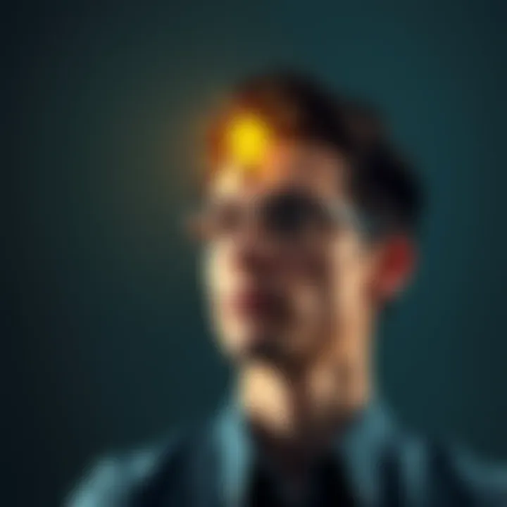 A person contemplating decisions with a checklist and light bulb idea above their head.