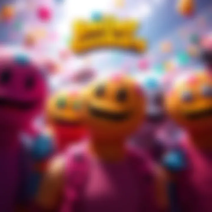 A collection of vibrant fan art featuring various Smiley Goober characters, showcasing creativity and community spirit.