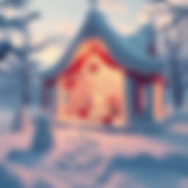 Snow-mu in Mu A beautifully crafted snow-mu with intricate designs and decorations in a winter setting.