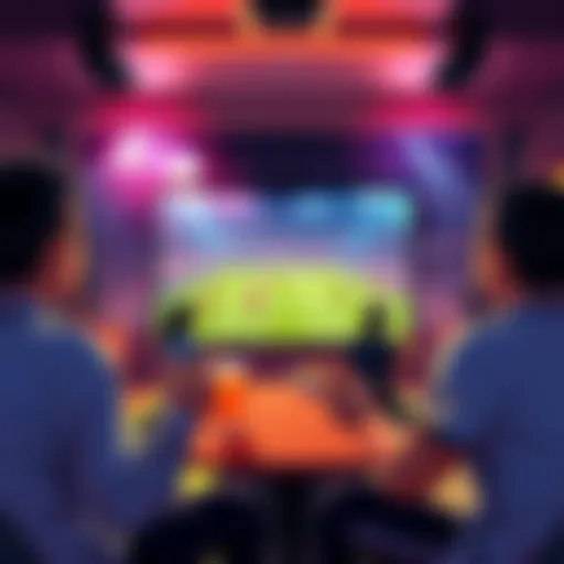 A soccer fan watching a live match on a big screen, surrounded by snacks and drinks, excited about the game.