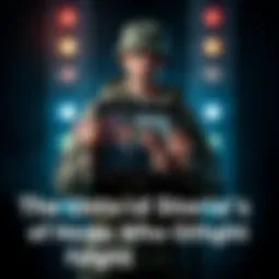 A soldier stands with a photo of a loved one, showcasing their dedication and sacrifice in battle.