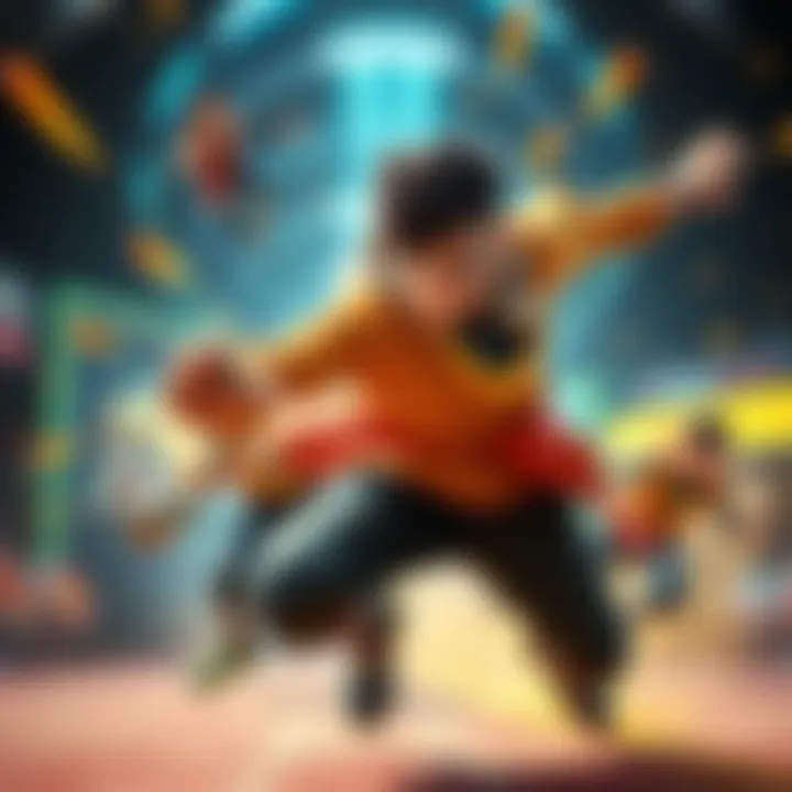 Son in Action Son showcasing his speed and power in a gameplay scene, dominating opponents with quick movements and strategic attacks.