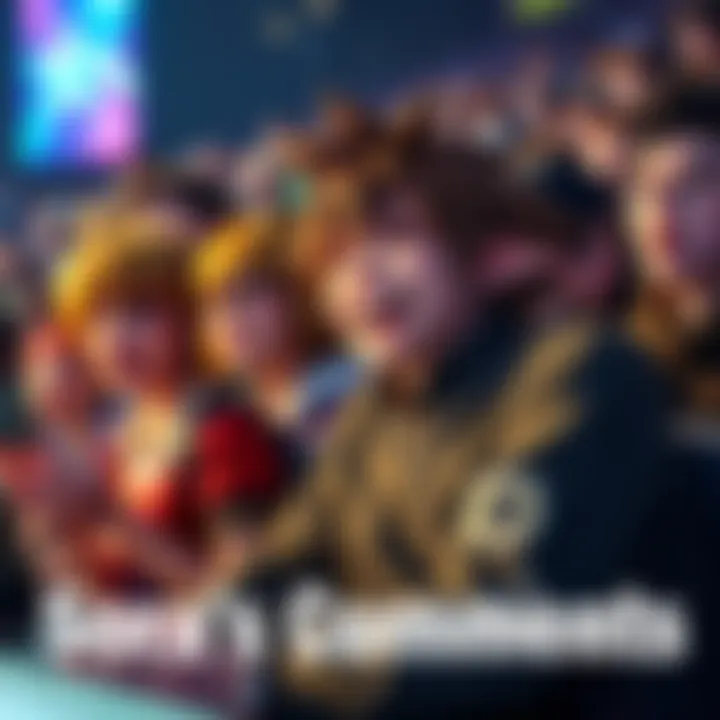 Sora's Quirky Comments Fans laughing and reacting to Sora's funny remarks during a live event.