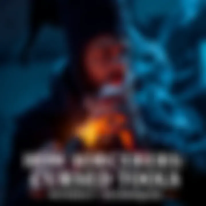 Sorcerer Creating Cursed Tool A sorcerer holding a dark, glowing tool surrounded by shadows, symbolizing the creation of cursed artifacts without techniques.