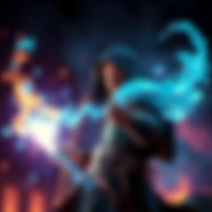 A sorcerer channels energy with intense focus, surrounded by an aura representing his unleashed cursed technique, illustrating mastery beyond traditional limits.