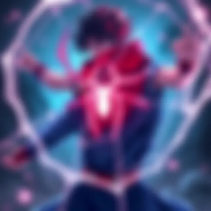 Spider Sense in Jujutsu Kaisen A character in Jujutsu Kaisen uses Spider Sense, surrounded by a web-like aura indicating heightened awareness and readiness for battle.