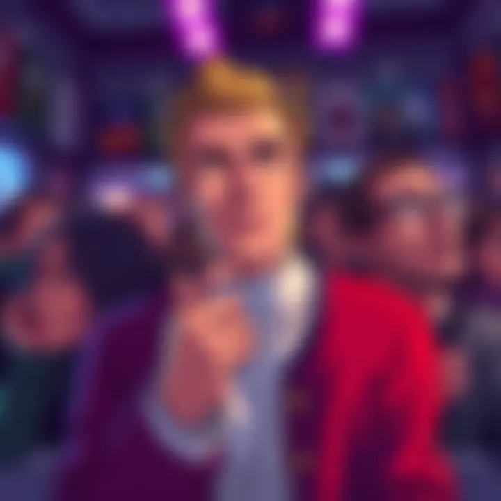 An illustration showing Spinner with a thoughtful expression, symbolizing his alignment with AFO's intentions, while fans react with mixed emotions in the background.
