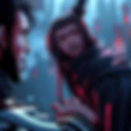 A tense scene where Spoiler confronts Guts, showing her anger and frustration