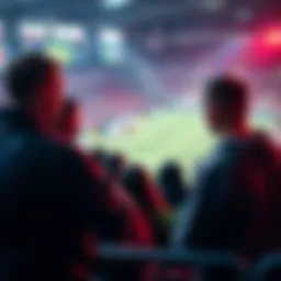 Fans discussing team dynamics and predictions during a sports match