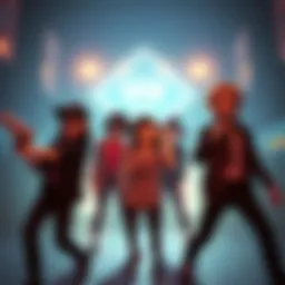 A scene from Spy x Family with characters synchronizing to Paramore's song 'Hard Times', capturing the energy of the music.