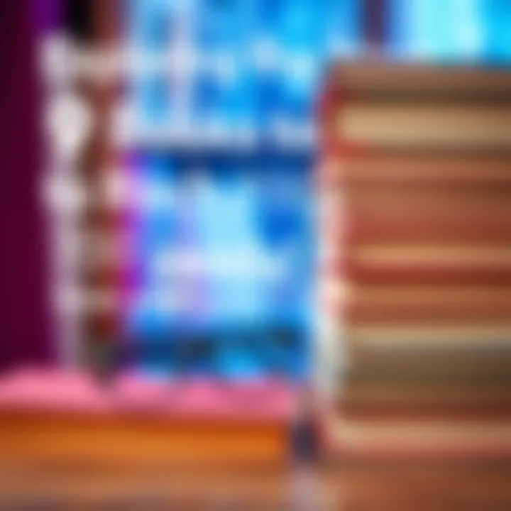 A stack of books next to reading glasses, symbolizing a reading journey