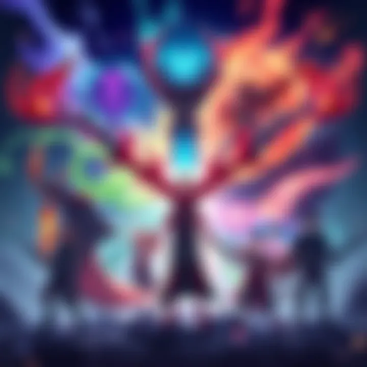 Illustration featuring various unique designs representing different Stand abilities, inviting viewers to guess their powers.