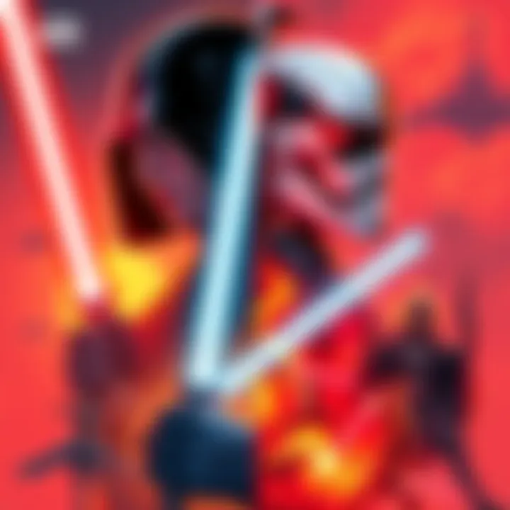 A side-by-side illustration of Star Wars characters and Fire Punch imagery, highlighting their thematic connections.