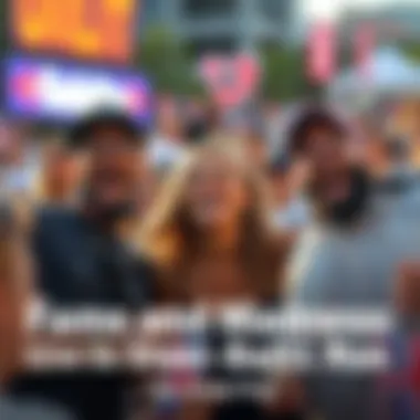 People laughing at a steel-ball run event Crowd of people enjoying a steel-ball run challenge, sharing laughs and excitement