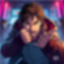 Steven in a battle stance Steven prepares for a showdown with anime-only fans, showcasing tension and excitement in the fandom.