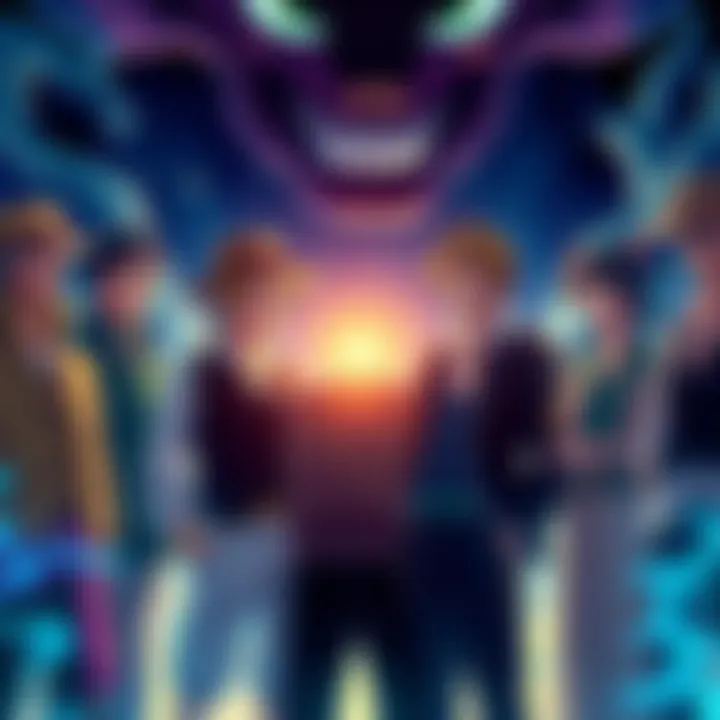 Straw Hats facing dilemmas The Straw Hat crew members stand together, contemplating the shifting stakes in Domi Reversi, with expressions of concern and determination.