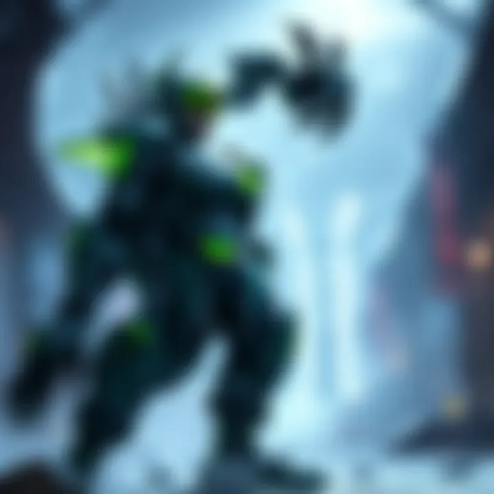 A character based on Stroheim displaying a unique Stand with mechanical features and an imposing presence.