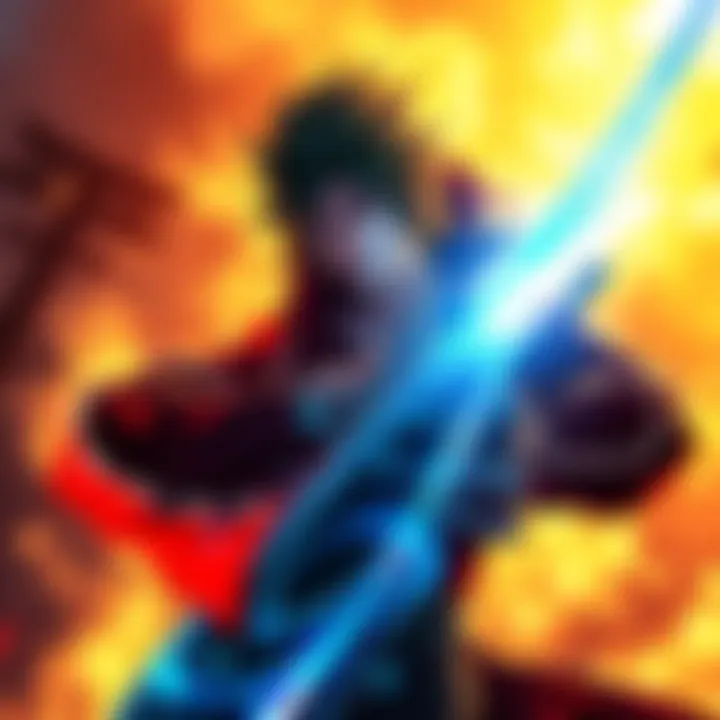 A character wielding a dark sword with a glowing aura, symbolizing strong haki connected to the black blade question